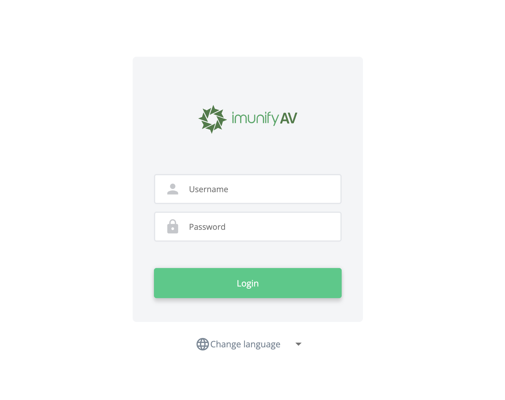 trang login Imunify Antivirus