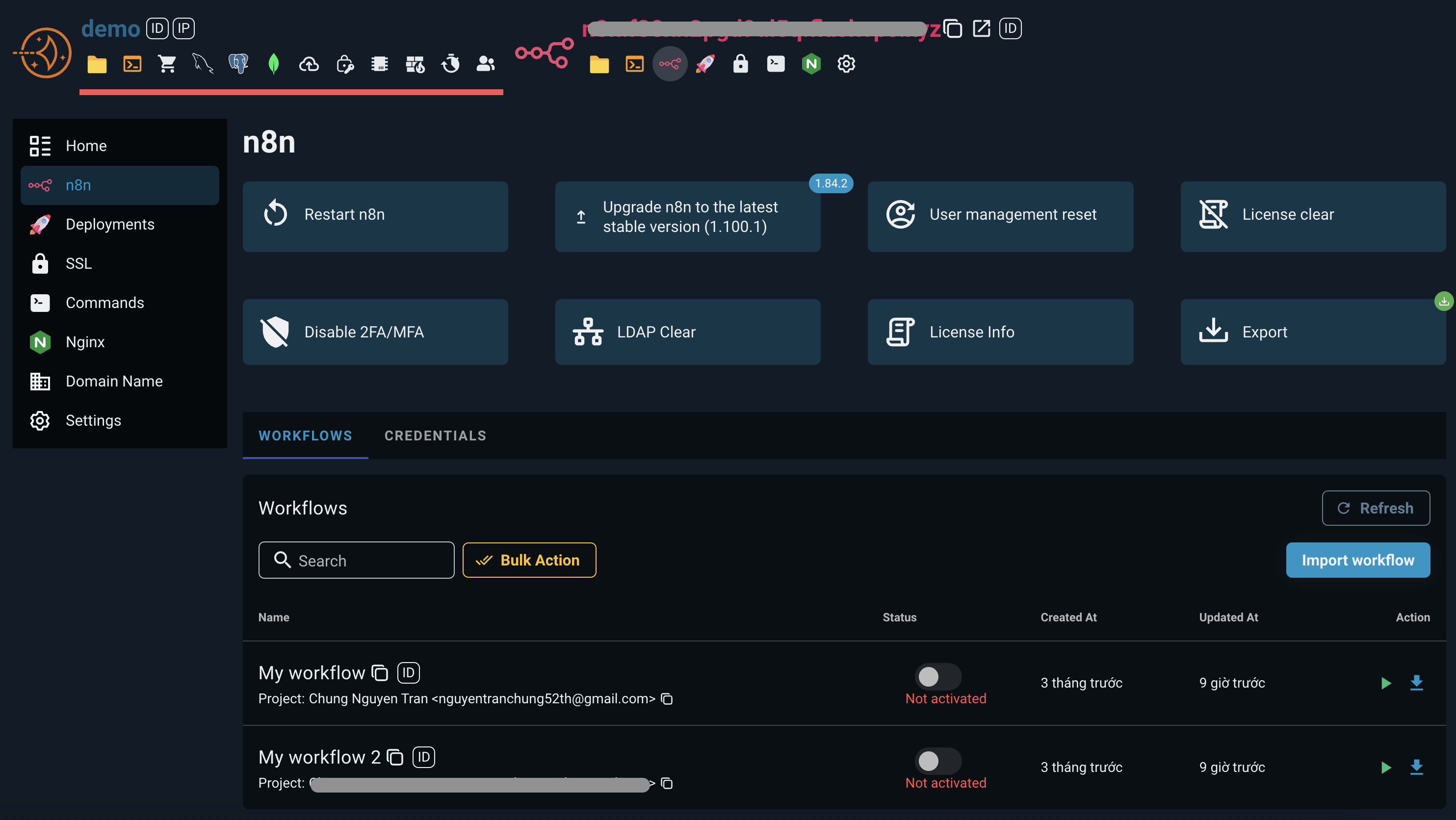 N8N Dashboard