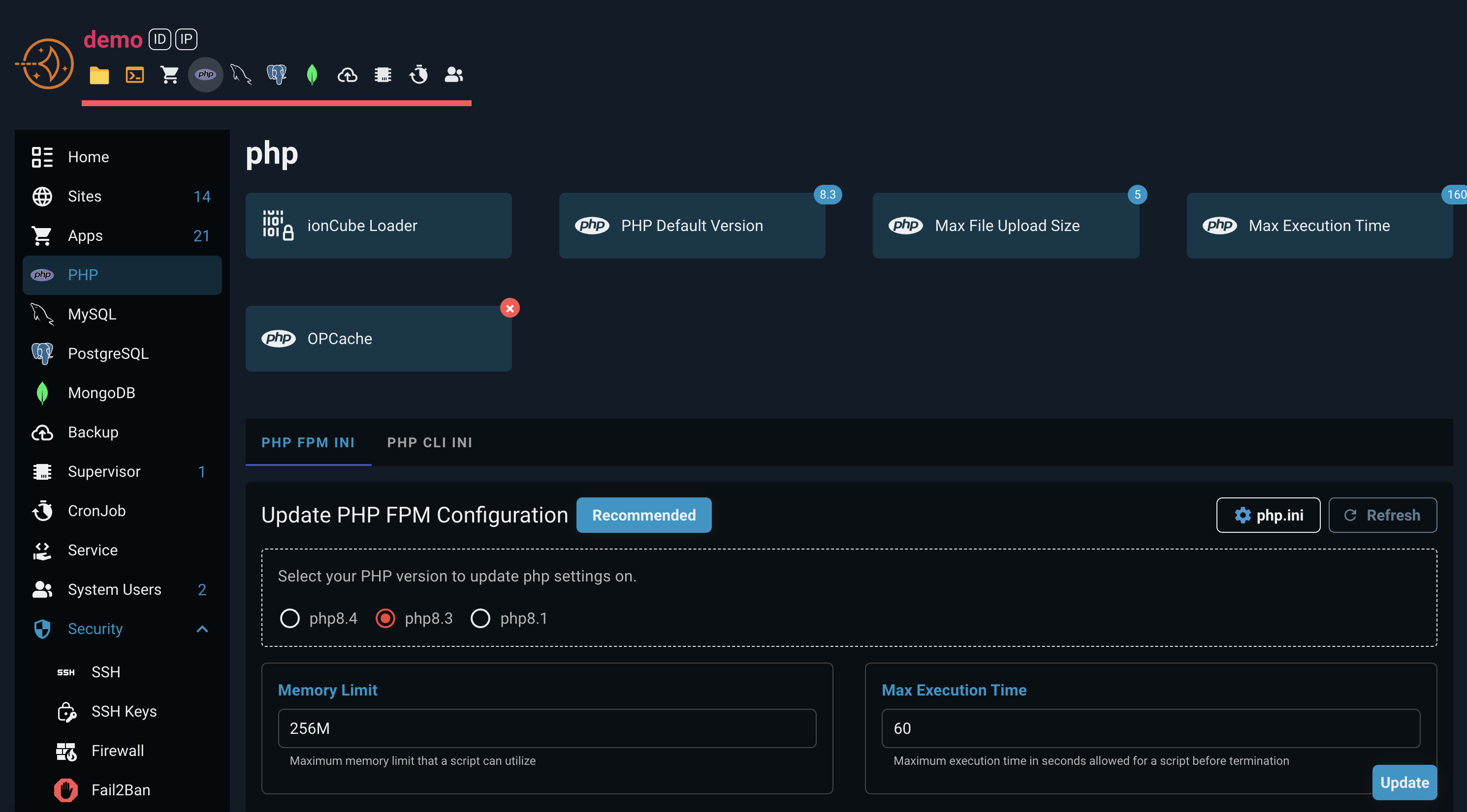 PHP Setting